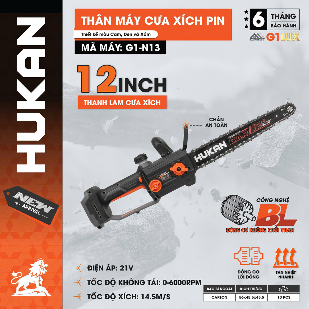Kinh Nghiệm Chọn Máy Cưa Xích Pin Hukan Tỉa Cành, Cắt Củi Tết 2026