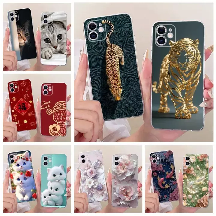 Dành Cho Apple iPhone 11 Pro Ốp Lưng Da Báo Hổ Sơn Vỏ Mềm Mỏng Vỏ Điện Thoại Apple iPhone 11 Pro Max iPhone11 Pro Túi