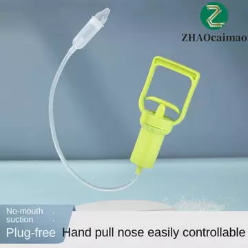 Máy làm sạch mũi sơ sinh ZHAOCAIMAO, Máy hút mũi trẻ em có thể tái sử dụng, Đầu silicon an toàn di động Chống chảy ngược Rửa mũi Chăm sóc vệ sinh cho bé