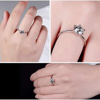 Women's Moissanite Couple Rings, adjustable by ChefQingho321