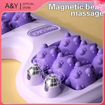 Máy mát xa chân A & Y Massage chân Con lăn hạt từ tính Massage chân đa điểm Trị liệu bàn chân Chà xát Máy mát xa chân Màu sắc.