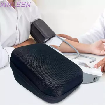 Hộp đựng máy đo huyết áp XINLEENST, Túi bảo vệ máy đo huyết áp vỏ cứng di động, có tay cầm Hộp cứng chống sốc dung tích lớn cho máy đo huyết áp