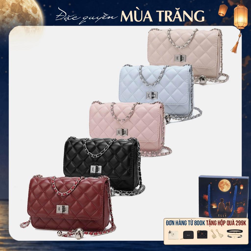 Túi xách nữ thời trang ELLY EL315 đeo chéo đeo vai da tổng hợp cao cấp chính hãng