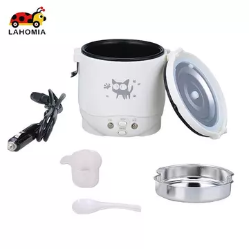 Nồi Cơm Điện Mini Nồi Cơm Điện Di Động Nồi Cơm Trưa Hộp Nồi Nồi Chống Dính Lót Kim Loại Xây Dựng Xe Điện Chỉ Thích Hợp Cho Học Sinh