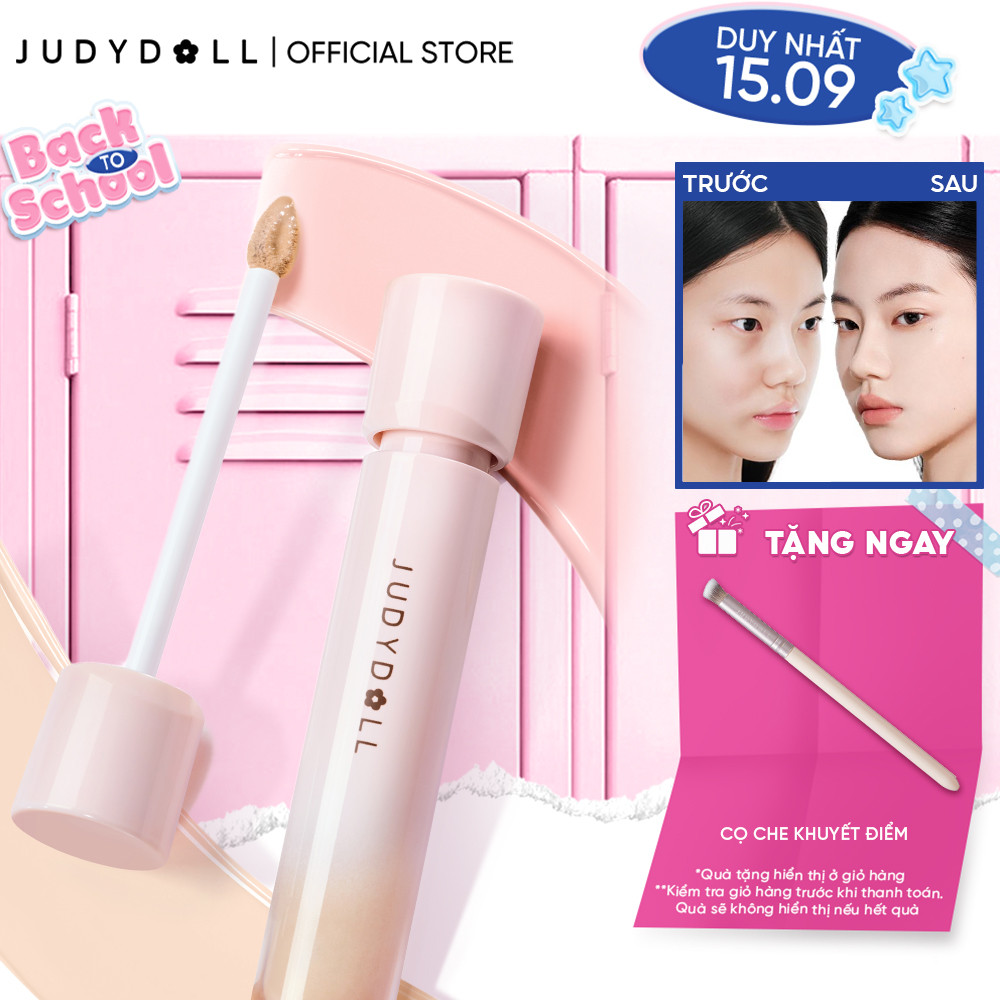 Kem Che Khuyết Điểm JUDYDOLL Liquid Concealer Che phủ tốt Che quầng thâm Không mốc Không đọng rãnh nhăn Lâu Trôi 3,2g