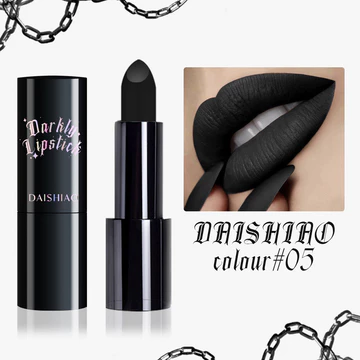 [Hàng có sẵn] DAISHIAO Halloween Ready Stock Lipstick Black Lipstick Chống thấm nước lâu trôi Matte Lipstick Trang điểm Son bóng WJG20260915