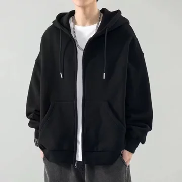 Áo nam có khóa kéo, áo nam, áo khoác nam dáng rộng có khóa kéo, áo khoác ngoài nam.