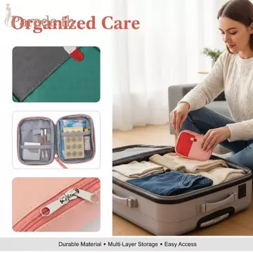 Bộ dụng cụ sơ cứu diễu hành Tổ chức Túi đựng thuốc di động Hộp đựng thuốc chống nước Túi lưu trữ Mini cho ô tô gia đình ngoài trời Sử dụng khẩn cấp TH