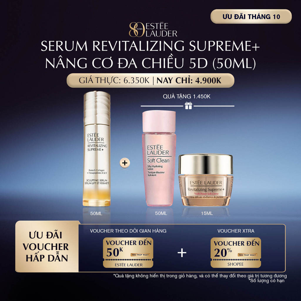 [MỚI] Tinh chất nâng cơ Estée Lauder Revitalizing Supreme+ Sculpting | Phù Hợp Mọi Loại Da | 50ml