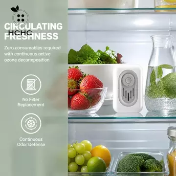 Máy lọc Ozone tủ lạnh HCHC, Thanh lọc khử mùi Tủ lạnh Ozone Khử mùi Ozone, Bảo quản tươi Nhỏ gọn Tủ lạnh Máy tiệt trùng Ozone Căn hộ