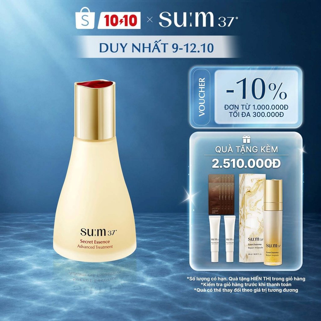 [SU:M37 OFFICIAL] Nước dưỡng chống lão hoá sớm thế hệ mới Secret Essence Advanced Treatment 80ml