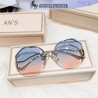 Onetimingfine 2021 Thời Trang Gradient Nữ Đại Dương Cắt Nước Viền Ống Kính Chống Nắng NữUV400 VN