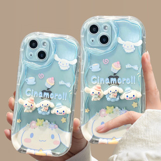 [Khuyến nghị của cửa hàng] Thích hợp cho vỏ điện thoại Apple 14promax Nữ mới iPhone13 Mặt dây chuyền quế ba chiều 7plus Trong suốt 9.24 ATJP