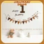Dây chữ dạ Happy Birthday, Số Tuổi vải dạ, bánh sinh nhật dạ trang trí sinh nhật phong cách Hàn Quốc