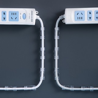 Set 20 nẹp dây điện dán tường, cố định dây điện - siêu dính, tiện dụng