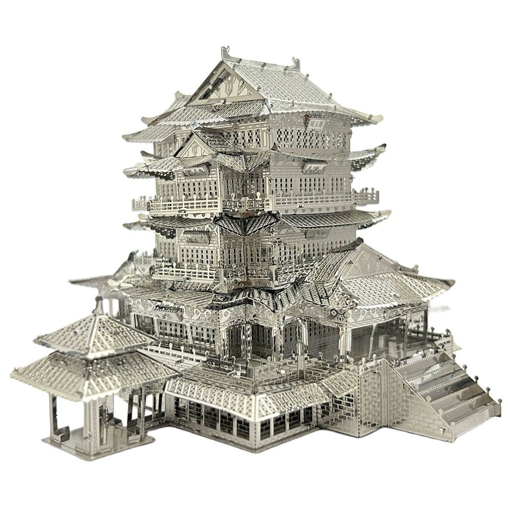 ❈ 🇾 ❈ ❈ ❈ ❈ ❥ ❈ 🍒 🍒 ❈ ❈ ❈ 3D ❈ ❈ ❈ 🍒 DIY 🍎 Tengwang Pavilion Đồ trang trí mô hình lắp ráp Câu đố kim loại 3