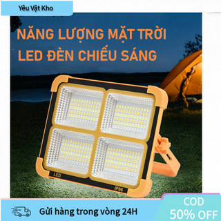 Đèn năng lượng mặt trời cầm tay 300W tích điện dung lượng lớn chống nước IP66 với 5 chế độ chiếu sáng thông minh