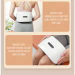 Máy Massage Bụng Bi Đá Kết Hợp Hồng Ngoại Wisezen Đai Massage Hỗ Trợ Giảm Mỡ Bụng Giảm Nhức Mỏi Cổ Vai Gáy Lưng Đùi — ảnh 3