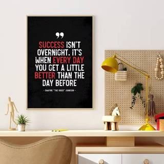 Trích dẫn tạo động lực Just Do It Success Fitness Poster No Frame Canvas Tranh văn phòng Phòng khách Trang trí nội thất