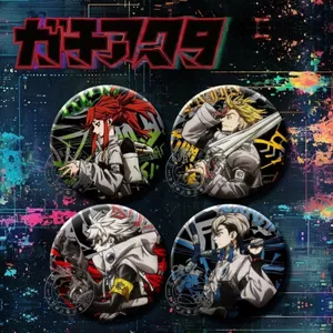 Huy hiệu Pin Anime Gachiakuta – Nút thiếc 58mm có tính năng Rudo & Lyū, Huy hiệu quà tặng sưu tập mới / Móc khóa