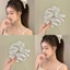 Treeling Trang Trí Dọc Tóc Cho Nữ Chống Trơn Trượt Nơ Kẹp Tóc Thời Trang Đuôi Ngựa Mũ Cho Hầu Hết Các Kết Cấu Tóc
