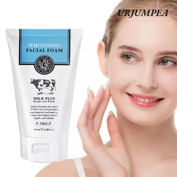 Sữa rửa mặt làm trắng da URJUMPEA, Sữa rửa mặt kiểm soát dầu Hỗ trợ giảm mụn, Sữa làm sạch sâu Thu nhỏ lỗ chân lông Bọt dưỡng ẩm tẩy tế bào chết Sữa rửa mặt