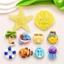 Set Charm Đại Dương Mùa Hè Resin Trong Suốt Vỏ Sò Sao Biển Cá Hề Cá Heo Sứa Trang Trí Dép Cao Cấp