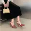 TT 2026 Mùa Hè Phong Cách Mới Thời Trang Mũi Nhọn Cao Gót 11CM Lưng Nhỏ Rỗng Dép