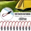 FUJIOU 40 Kẹp lều, Kẹp mái hiên hạng nặng chống gió, Kẹp chụp chống nước chắc chắn với khóa leo núi Móc tán thiết bị sinh tồn