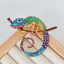 Pha Lê Đầy Màu Sắc Chameleon Trâm Trang Sức Động Vật Thời Trang Pin Trang Trí Cho Nữ