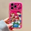 Ốp điện thoại Acrylic hình chú gấu hoạt hình cho iPhone 17 Pro Max 16 15 Pro Max Vỏ bảo vệ chống sốc