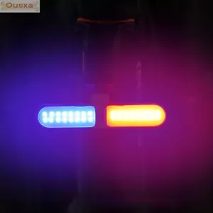 Đèn xe đạp cảnh báo Led OUSXA, Đèn hậu đi xe đạp ban đêm nổi bật, Phụ kiện xe đạp ngoài trời sạc USB