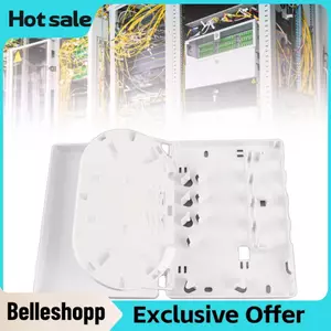 Belleshopp Hộp phân phối sợi quang Belleshopp Bộ chia 4 cổng Mini Burr SC FC Universal với tấm gấp ở giữa cho máy tính để bàn