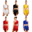 Nyeemya Nữ Latin Salsa Trang Phục Khiêu Vũ Đơn Tay Dài Bất Đối Xứng Vai Kim Cương Giả Crop Top Và Năng Động Tầng Tua Rua Váy Cho Cha Cha Tango
