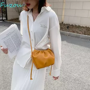 Túi đeo vai nữ FUJIZOU Ví PU thông thường di động Túi mây phù hợp với túi phong cách Hàn Quốc