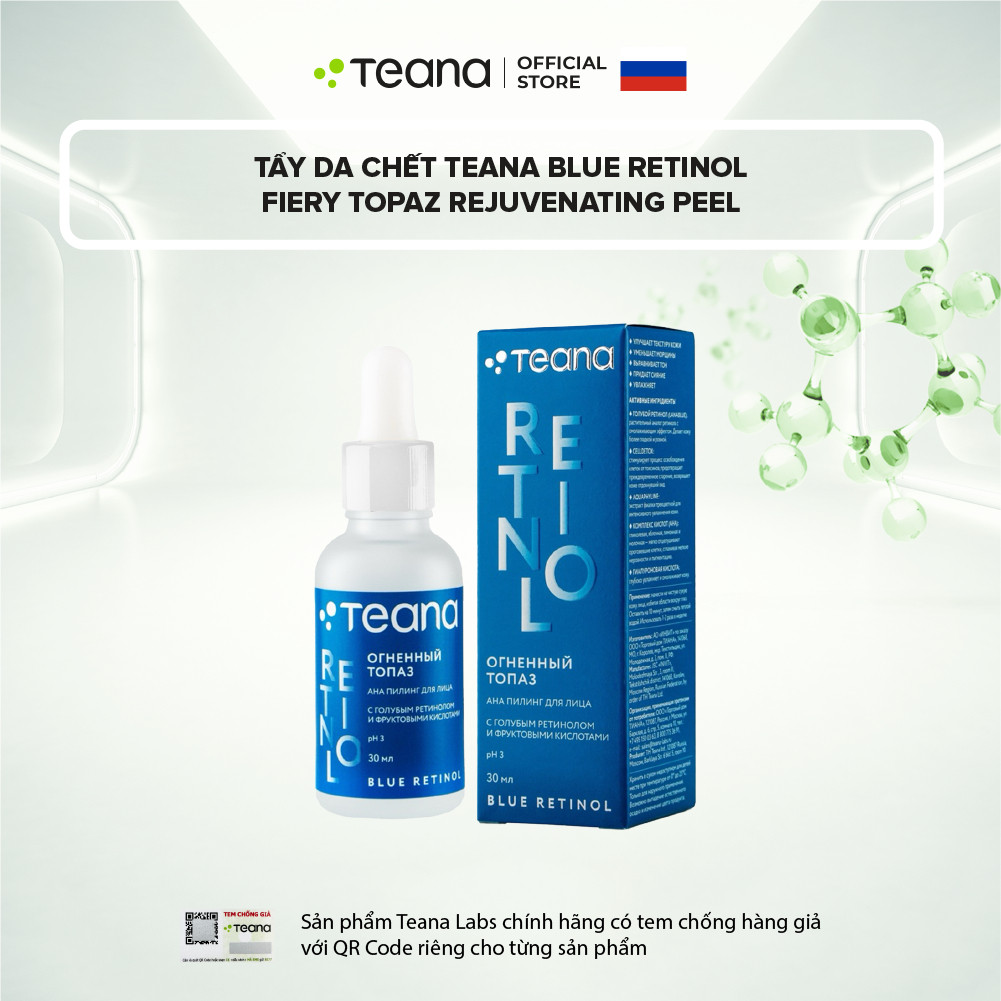 Peel Teana Blue Retinol Rejuvenating Fiery Topaz tinh chất thay da sinh học với Blue Retinol 30ml