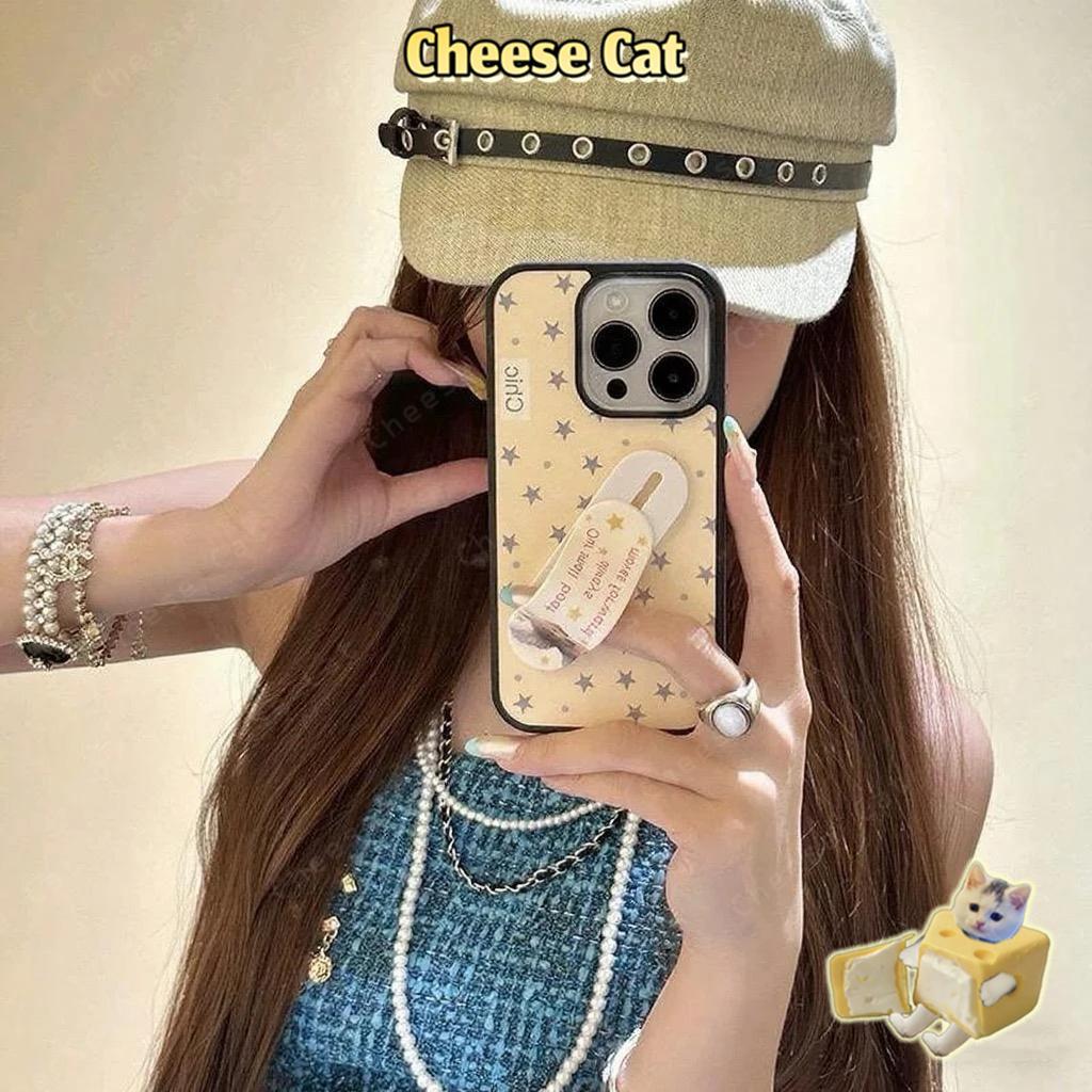 Ốp điện thoại thời trang kết hợp 8 loại có sẵn - Ốp điện thoại hình nhẫn Kitty cho iPhone 14 13 11 12 15 16 17 Pro Max