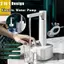 Máy phân phối nước tự động JUIC, có chân đế sạc USB Máy bơm nước điện, Máy bơm bình nước thông minh điều chỉnh 3 bánh 2 trong 1 đơn giản cho nhà bếp gia đình