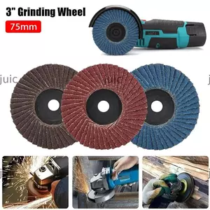 JUIC 1 Chiếc Bánh Xe Nắp, Phụ Kiện Máy Xay Góc Mini Để Đánh Bóng Gỗ Kim Loại Bánh Xe Mài 3 ", Bền 75 Mm Đánh Bóng Đĩa Phẳng Đĩa Chà Nhám