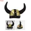 THEGIRL8B Bò Sừng Mũ, Nhập Vai Chơi Trang Phục Mũ Halloween, Thời Trang Viking Vải Đen Bò Đầu Mũ Người Lớn Trẻ Em