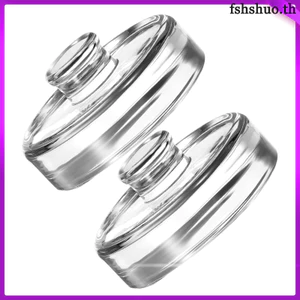 2 Chiếc Nhà Bếp Dễ Dàng Cầm Lên Men Trọng Lượng Nắp Cho Lọ Miệng Rộng 7.00X7.00X3.00CM Trong Suốt