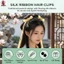 Phong Cách Trung Hoa Nơ Đỏ Kẹp Tóc Ruy Băng Lụa Tóc Nơ Với Chống Trơn Trượt Kim Loại Hợp Kim Răng Phụ Kiện Tóc Cho Nữ Thanh Thiếu Niên Đám Cưới Lễ Hội Mùa Xuân Đi Lại Hàng Ngày