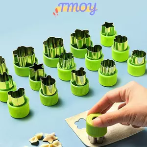TMOY Rau Quả Cắt Trái Cây Thép Không Gỉ Hoa Hình Hoạt Hình Khuôn Bánh Bánh Quy Cắt Khuôn Nhà Bếp Dụng Cụ Cắt Cookie TMOY