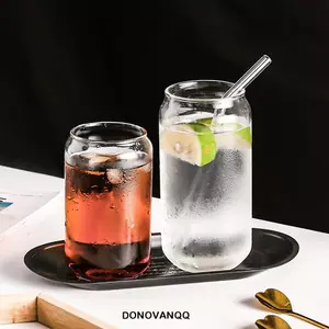 DONOVANQQ Cốc Thủy Tinh Có Thể Hình Chịu Nhiệt Trong Suốt Drinkware Uống Nhà Bếp Cho Nước Trái Cây Bia Đồ Uống Nóng Cốc Trà