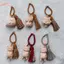 HFSHY Retro Gỗ Mèo Móc Khóa Tay Khắc Dễ Thương Kitty Túi Mặt Dây Chuyền Quyến Rũ sel Quà Tặng Cho Nữ Cô Gái Cặp Đôi Trang Sức Thời Trang Phụ Kiện VN