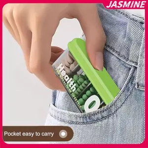 JASMINE 1 Hộp Đựng Thuốc Nhỏ, Hộp Đựng Thuốc Di Động, Hộp Đựng Thuốc Cho Nhà Thơ 4 Phần, Hộp Đựng Thuốc Du Lịch Dailypact JASMINE