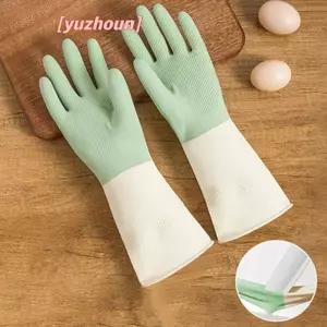Găng tay nhà bếp Thiêned, Găng tay rửa chén chống mài mòn, thích hợp để rửa chén, làm sạch và găng tay cao su gia dụng