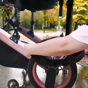 HFTOY 2 Cái / bộ Xe Đẩy Bé Bánh Xe Chống Bụi Xe Lăn Bảo Vệ Lốp Xe Đẩy Trẻ Sơ Sinh Bánh Xe Pram Chống Bẩn Case Acce ~