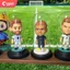 Cầu thủ bóng đá in 3D Phiên bản Q Đồ trang trí Mô hình trường xanh Harland Messi C Rombape