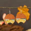 Nguyên Chất Handmade Retro Bông Tai Bằng Gỗ Tròn Bông Tai Tính Khí Bông Tai Hoa Móc Bông Tai